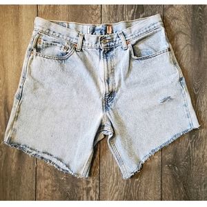 Levi's High Rise VNTG Cutt Off Fringe Shorts Sz 12